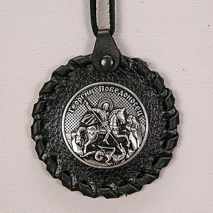 Медальон с образом Св. Георгия Победоносца (плетенка)_