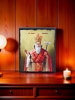 Образ "Святой Григорий Просветитель" на деревянной основе