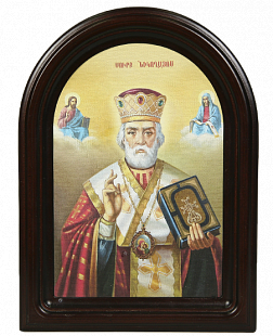 Икона "Святой Николай Чудотворец" в резной рамке, 27 х 20_