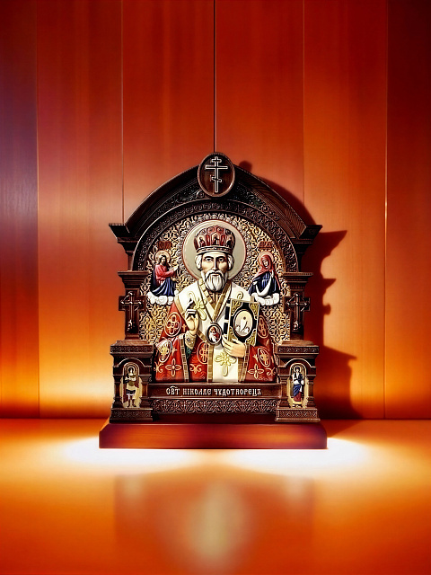 Образ Николай Чудотворец (ручная роспись) 