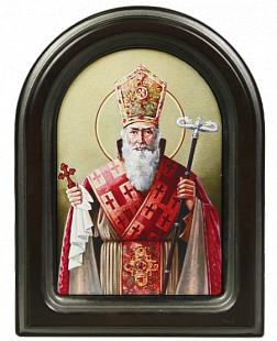 Икона "Святой Григорий Просветитель" в резной рамке, 20 х 15_