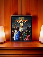 Образ "Распятие Иисуса Христа" на деревянной основе