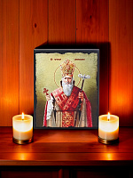 Образ "Святой Григорий Просветитель" на деревянной основе