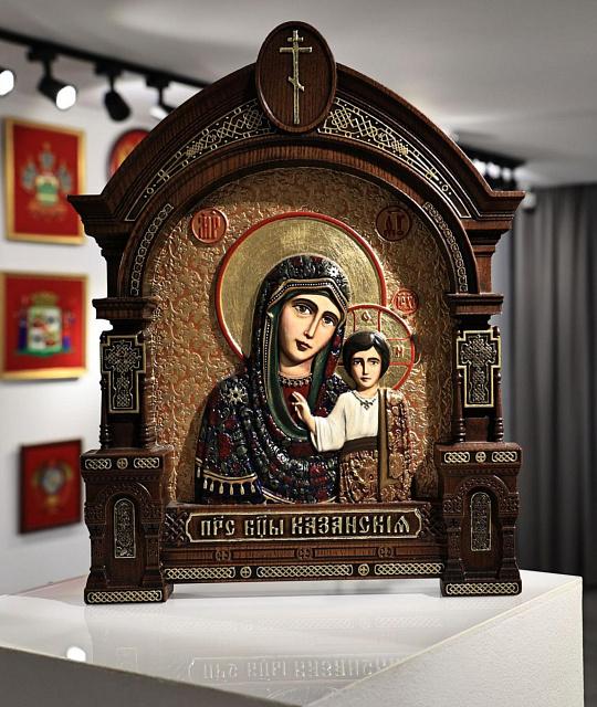 Икона Казанской Божьей Матери (ручная роспись) 