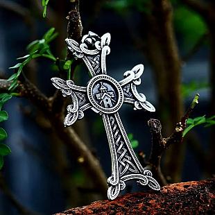 Армянский крест - кулон, металлический. _