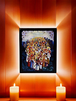 Образ"Святые мученики" на деревянной основе