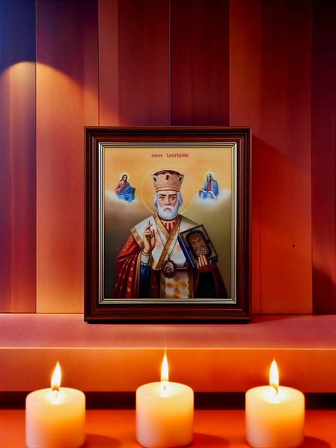 Образ "Святой Николай Чудотворец", 22 х 18